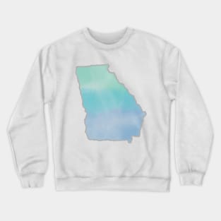 Watercolor Georgia Crewneck Sweatshirt